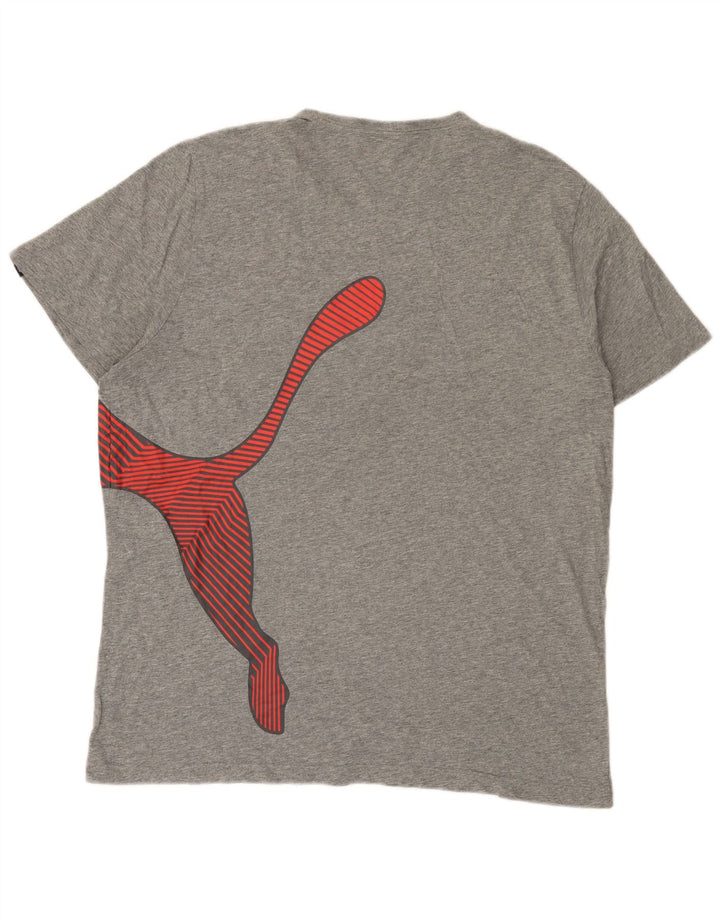 T-shirt grafica da uomo Puma Top 2XL Grigia chiazzata