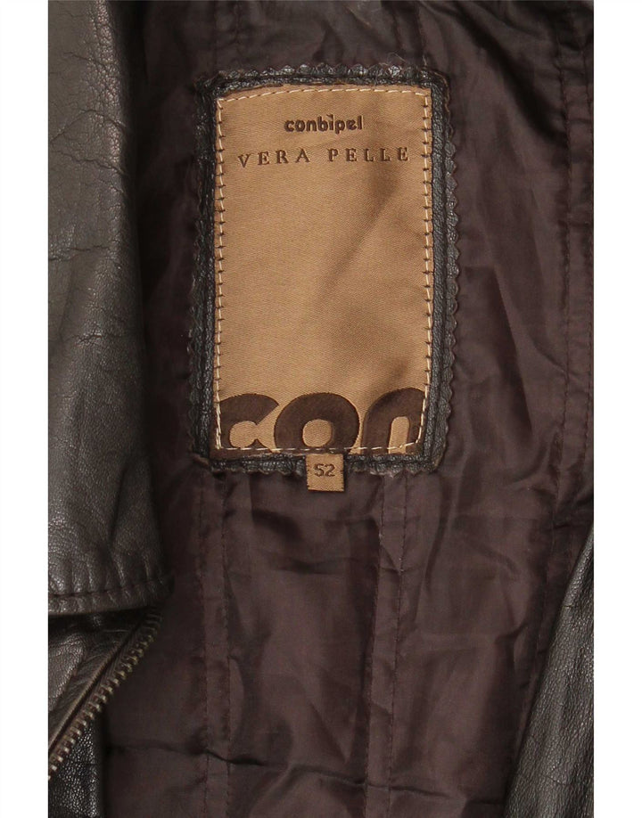 Giacca In Pelle Uomo Conbipel IT 52 Large Nera
