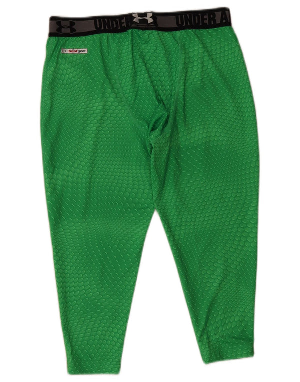 Leggings grafici da uomo Under Armour Heat Gear Large W30 L18 verde maculato