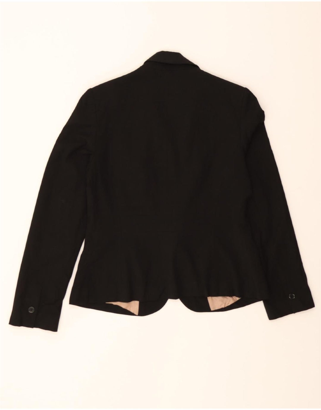 OASIS Womens 1 Button Blazer Jacket UK 12 Medium Black Polyester Vintage Oasis and Second-Hand Oasis from Messina Hembry 