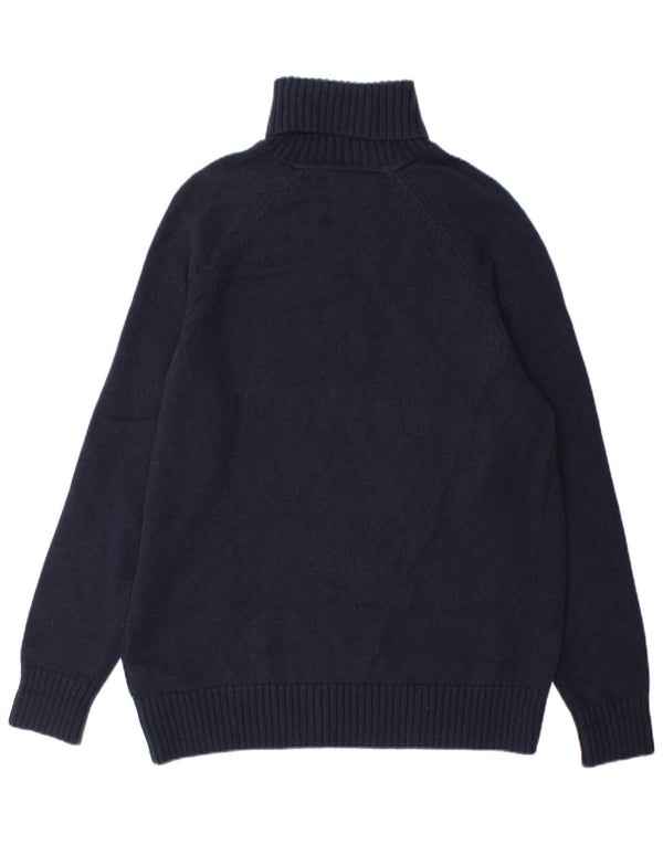 Calvin Klein Jeans Maglione maglione a collo alto da uomo in cotone blu navy medio