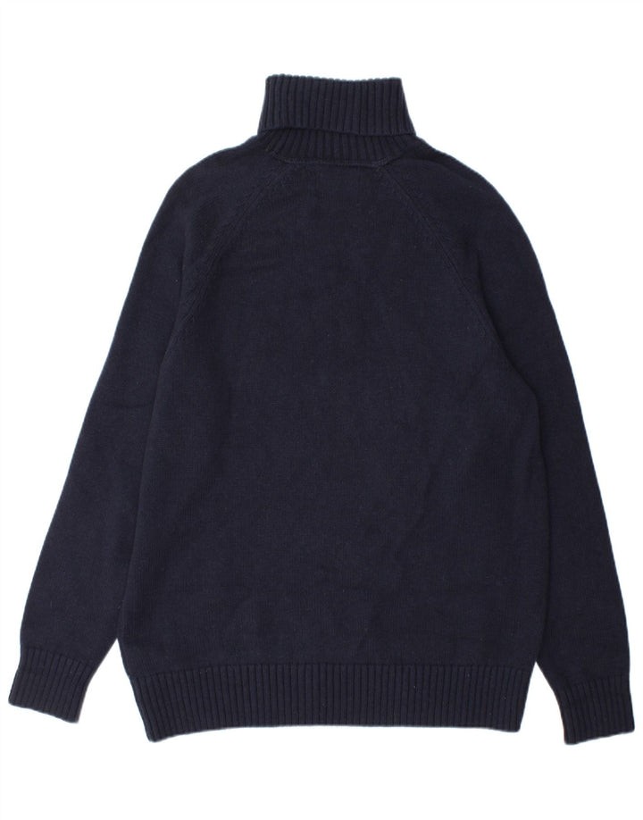 Calvin Klein Jeans Maglione maglione a collo alto da uomo in cotone blu navy medio