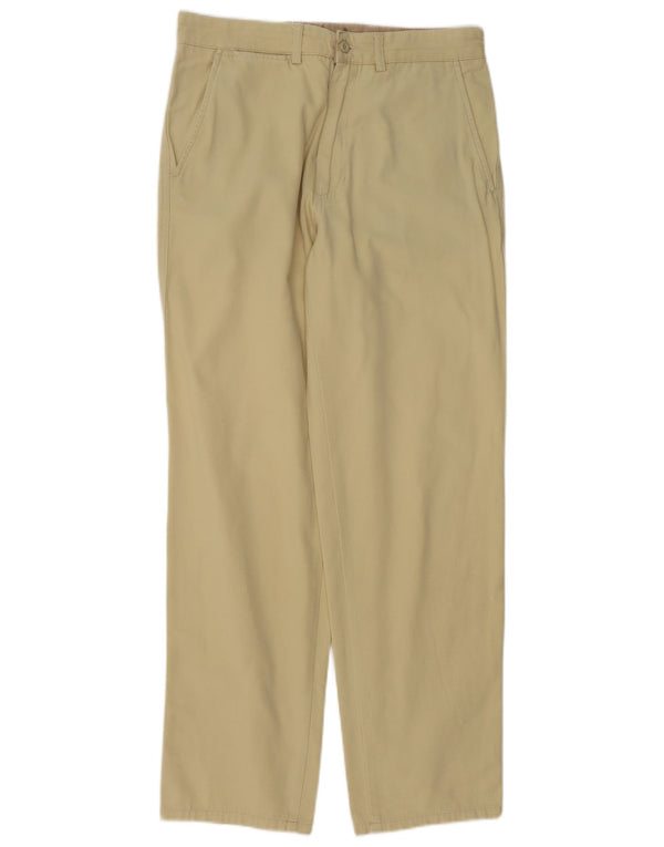 Pantaloni chino dritti da uomo Avirex W31 L31 in cotone beige