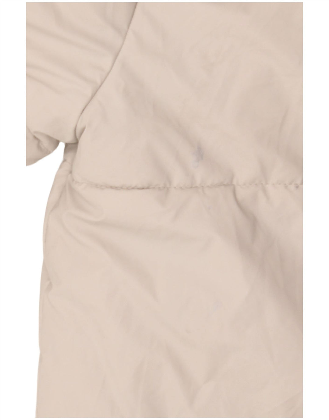 Giacca imbottita con cappuccio da donna Zara UK 16 grande poliestere bianco