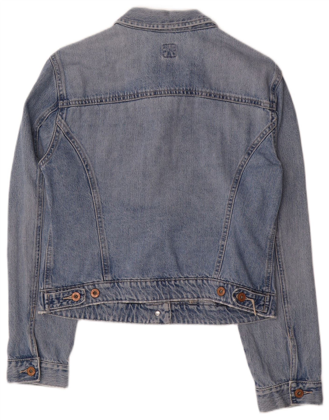 Giacca di jeans corta da donna GAP UK 16 grande cotone blu