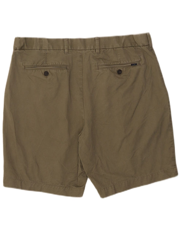 Pantaloncini chino da uomo Marks & Spencer W38 XL cotone verde