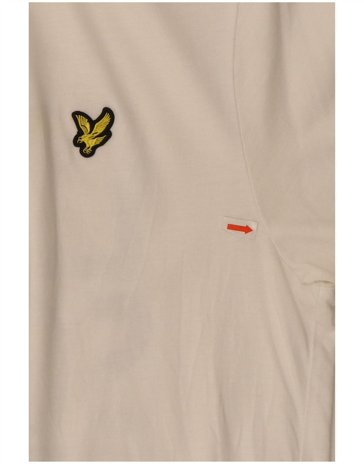 T-shirt grafica da uomo Lyle & Scott Top in cotone bianco medio