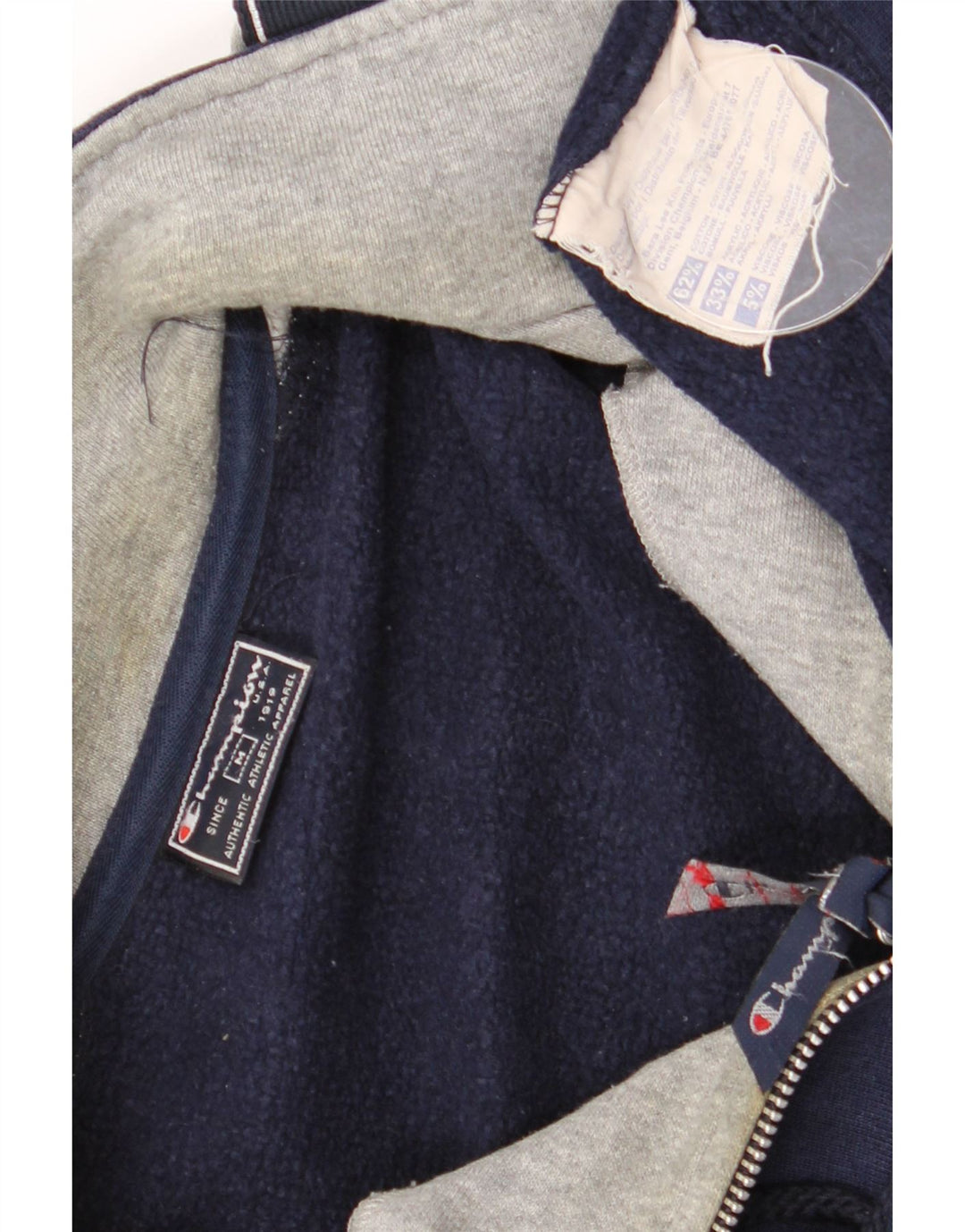 Felpa grafica da uomo Champion, maglione medio, colore blu navy