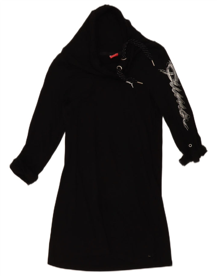 Top tunica con collo alto grafico da donna Puma UK 8 piccolo nero