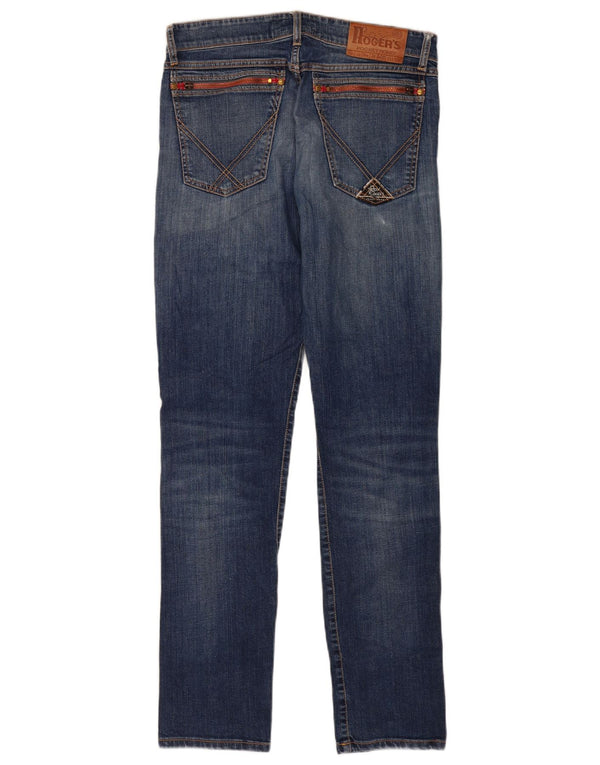Jeans slim da uomo Roy Rogers W32 L32 cotone blu
