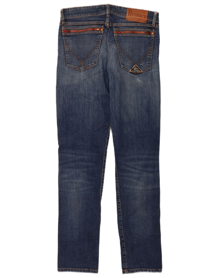 Jeans slim da uomo Roy Rogers W32 L32 cotone blu