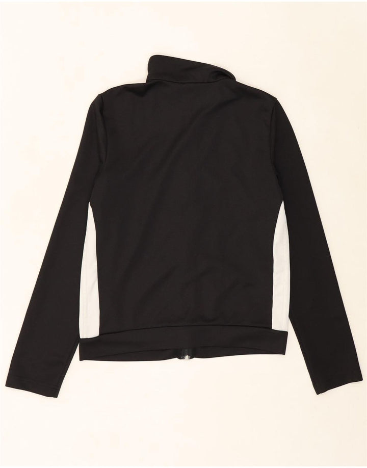 ADIDAS Womens Tracksuit Top Jacket UK 12 Medium Black Colourblock Vintage Adidas and Second-Hand Adidas from Messina Hembry 