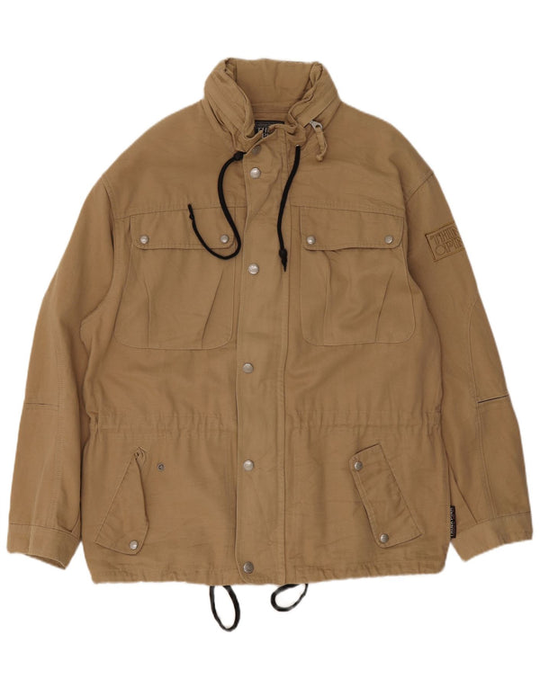 Giacca pratica da uomo con cappuccio Think Pink IT 52 XL Cotone beige
