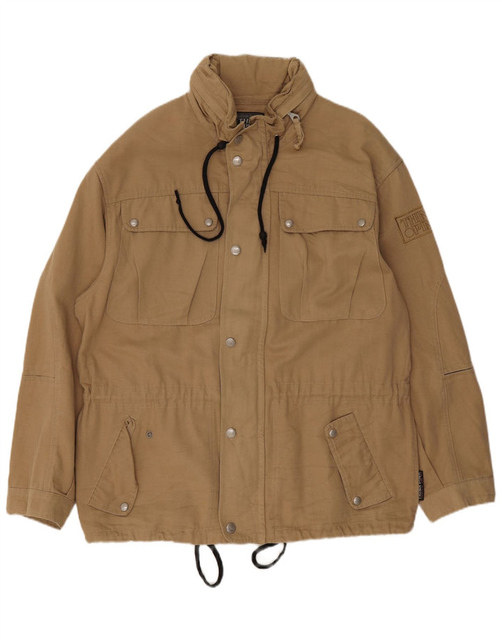 Giacca pratica da uomo con cappuccio Think Pink IT 52 XL Cotone beige