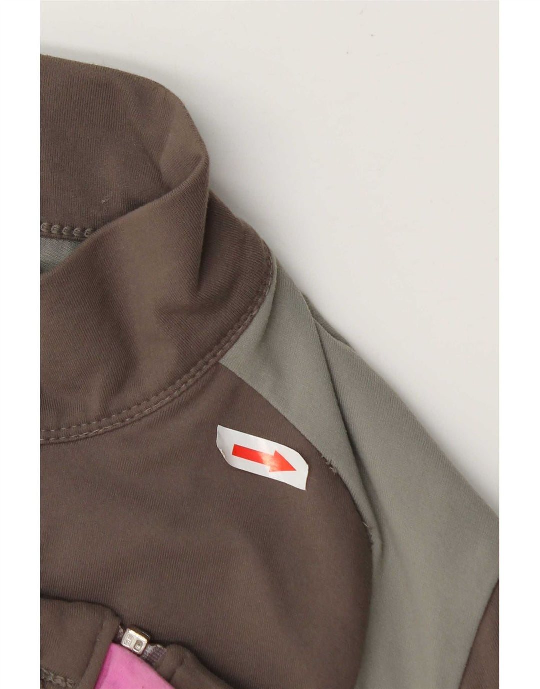 Giacca da ginnastica da donna Marks & Spencer UK 14 Large Marrone Colorblock