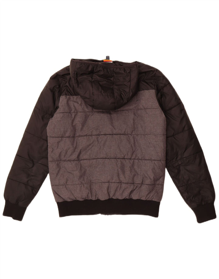 Giacca imbottita con cappuccio da uomo Ellesse UK 38 Medium Black Colourblock in poliammide