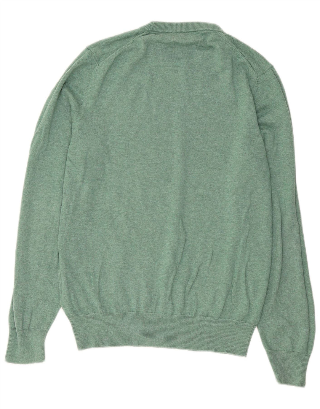Maglione maglione girocollo da uomo Marks & Spencer in cotone verde medio