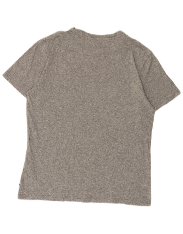 T-shirt grafica da uomo Levi's Top grande in cotone chiazzato grigio