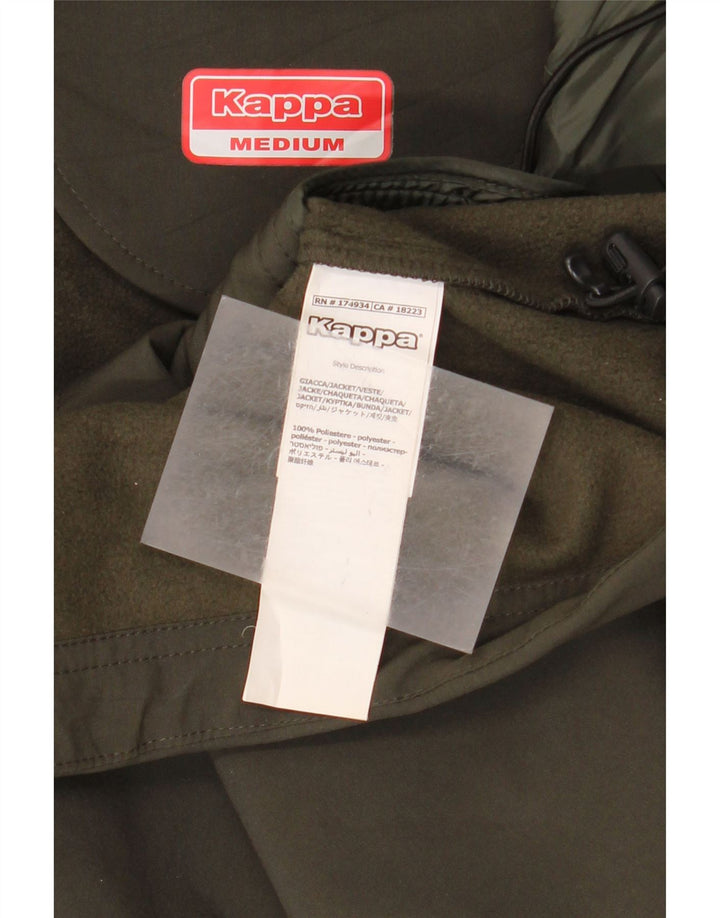 Giacca a vento con cappuccio Kappa da donna Wurth UK 14 medio poliestere kaki