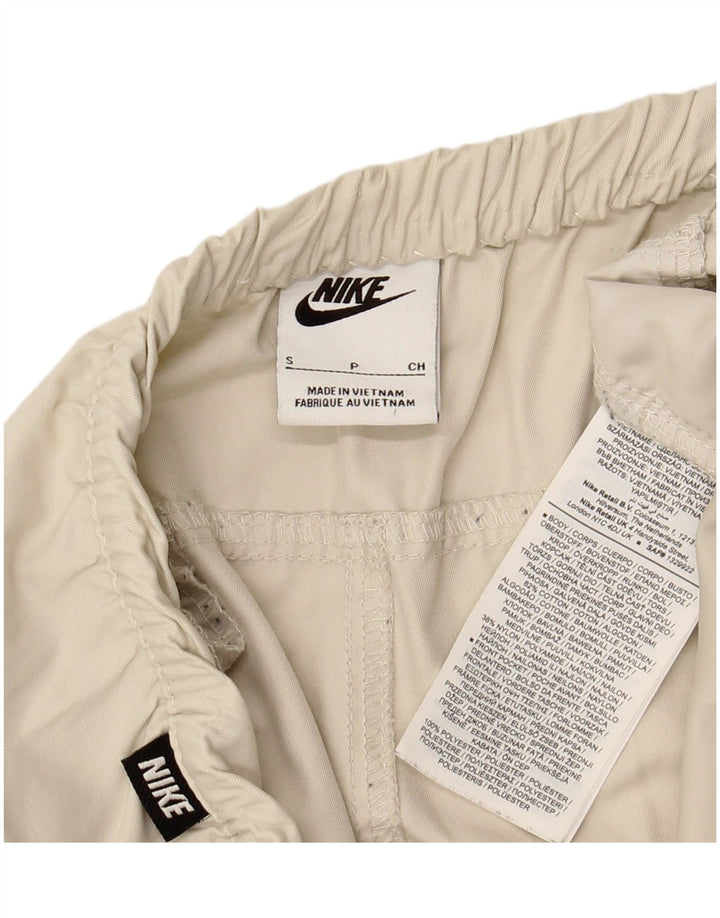 Pantaloni corti cargo da uomo NIKE piccoli W29 L25 in cotone beige
