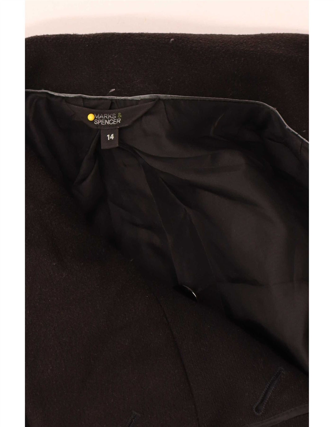 Soprabito da donna Marks & Spencer UK 14 poliestere nero medio