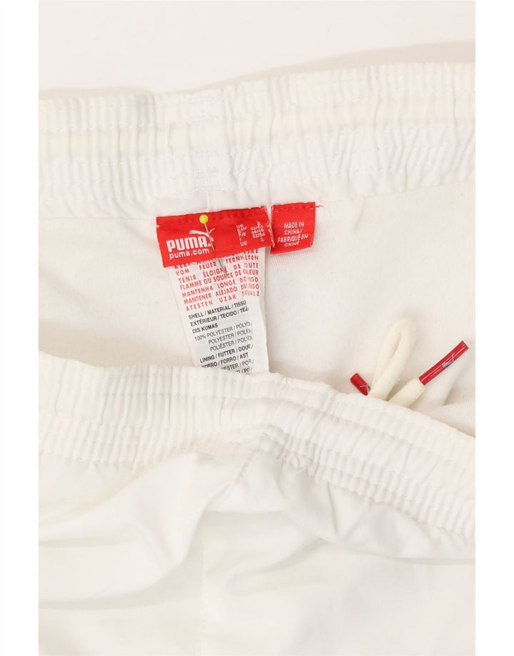 Pantaloncini sportivi da uomo Puma Large bianchi in poliestere