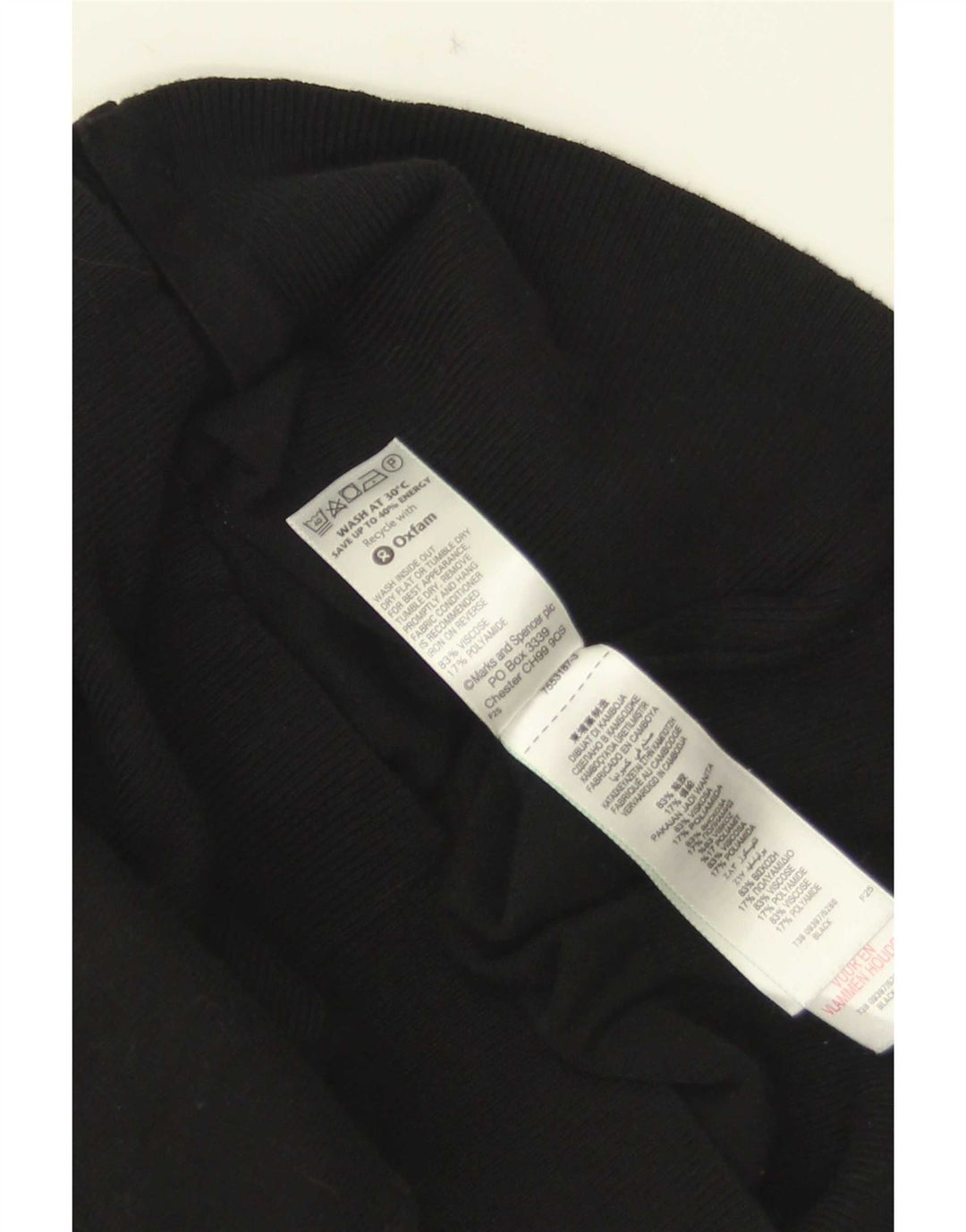 Maglione cardigan da donna Marks & Spencer UK 12 viscosa nera media