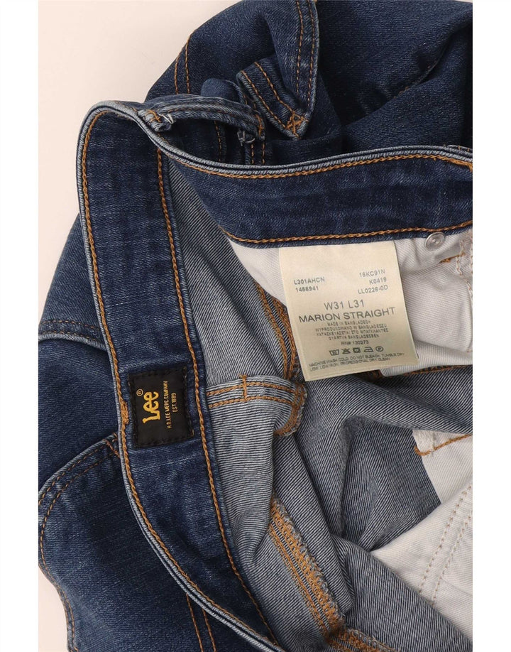 Jeans dritti Marion da donna Lee W31 L31 cotone blu