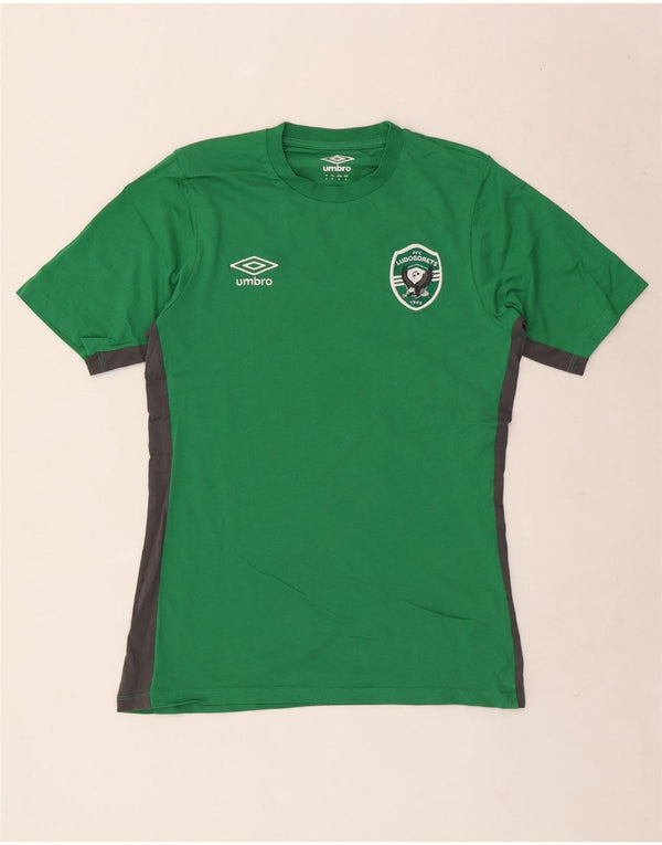 T-shirt Umbro da uomo Ludogorets Top Small in cotone color block verde