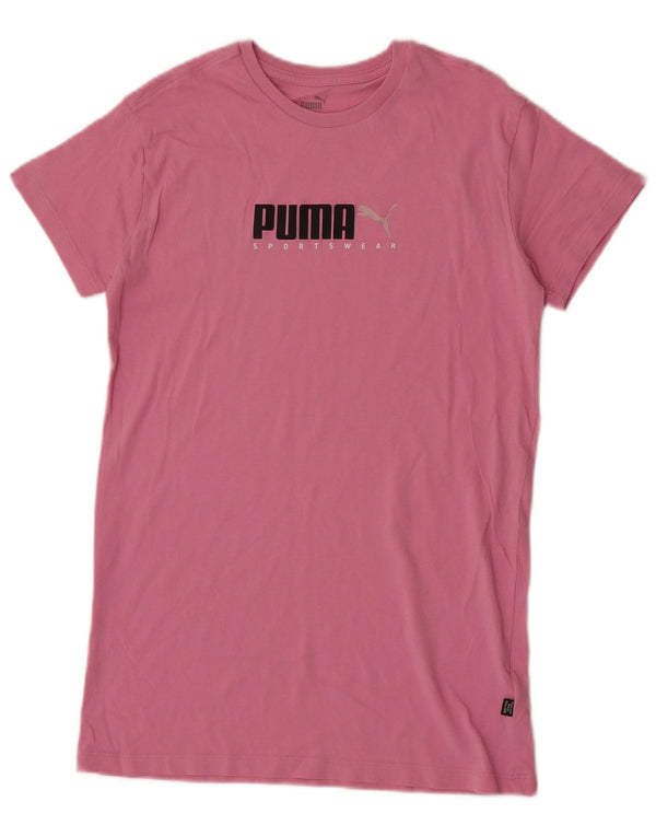 Maglietta grafica per ragazze Puma 13-14 anni in cotone rosa