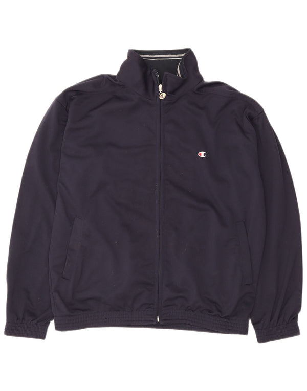 Giacca da tuta da uomo vestibilità ampia Champion piccola in poliestere blu navy
