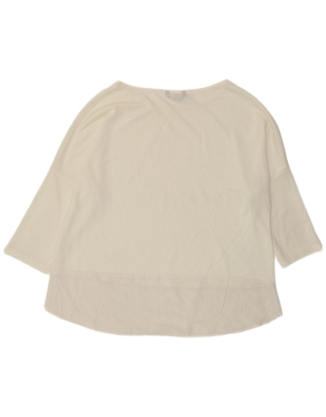 Maglietta da donna Marks & Spencer manica 3/4 UK 18 XL bianco sporco