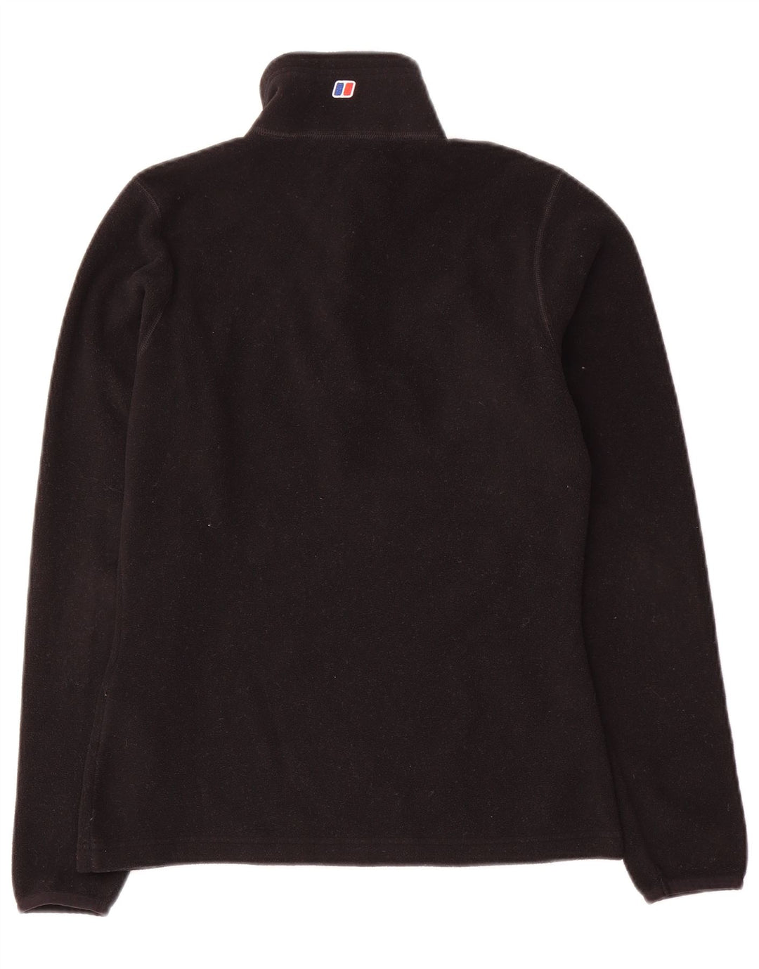 Maglione in pile da donna Berghaus con collo con zip UK 8 piccolo poliestere nero
