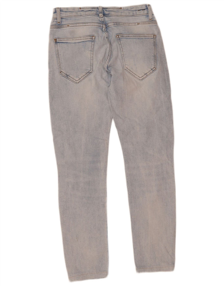 Jeans slim invecchiati da uomo Zara EU 38 piccoli W30 L28 blu
