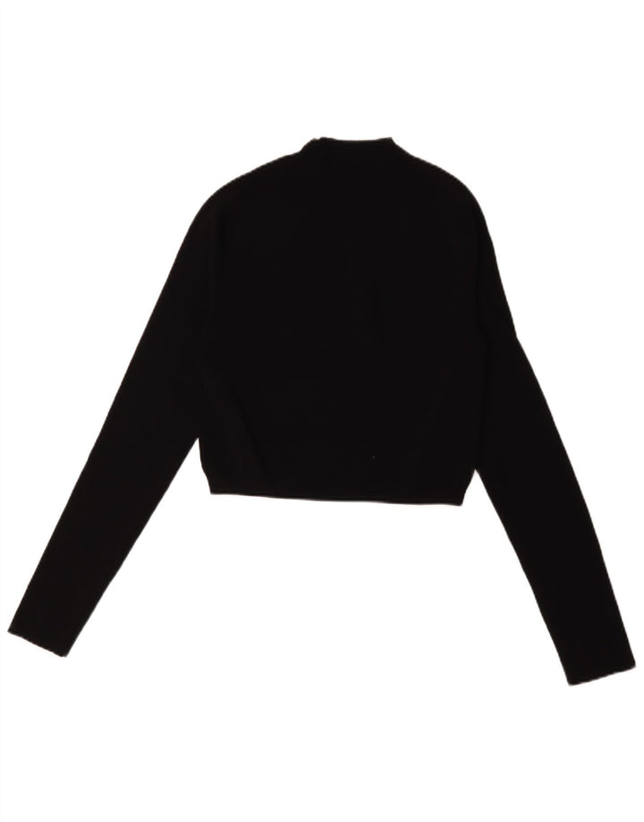 Maglione corto da donna con collo alto Cos, UK 10, piccolo in poliammide nero