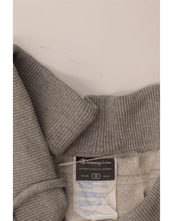 Pantaloni da tuta con grafica Champion da uomo, pantaloni da jogging, cotone chiazzato grigio medio