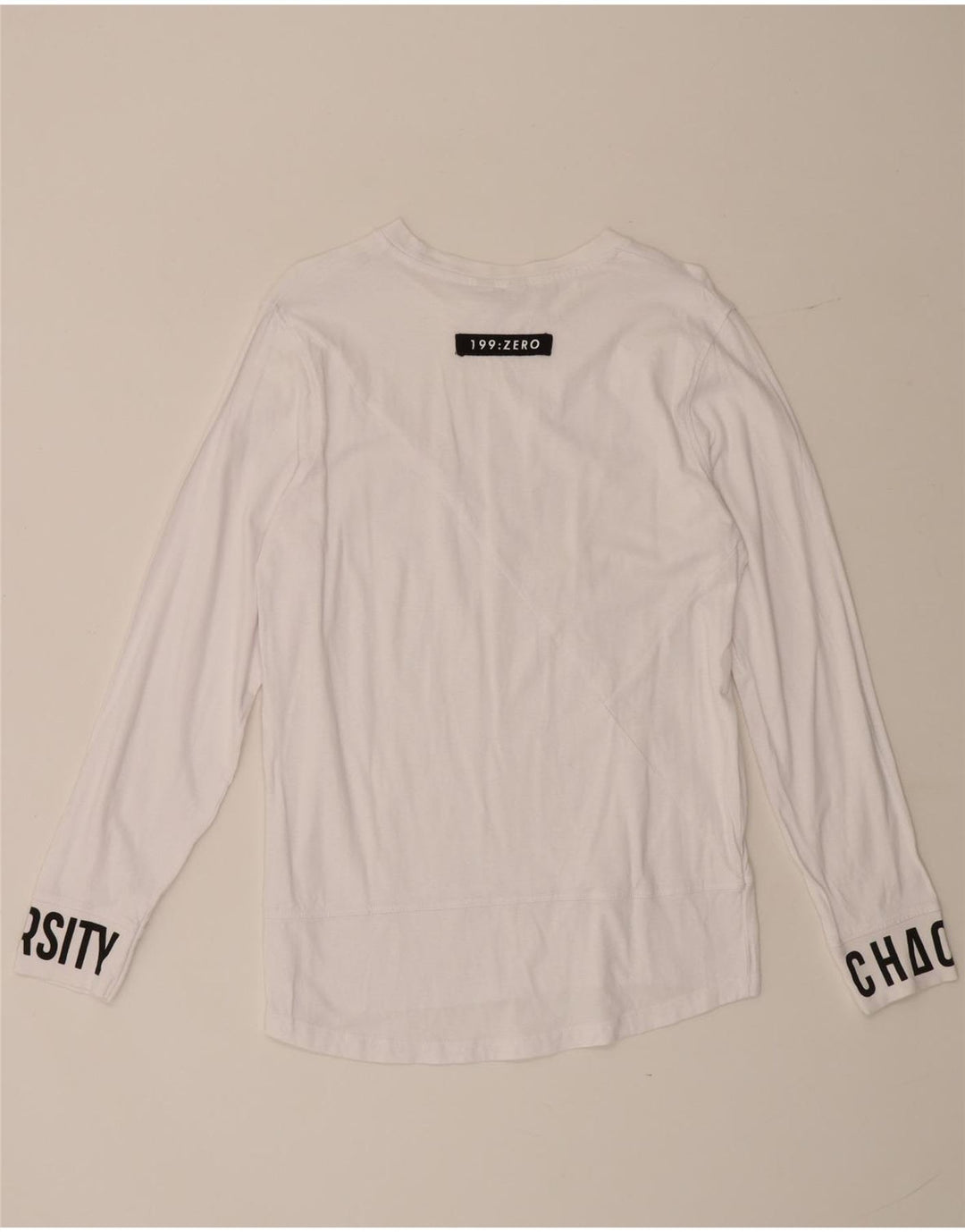Jack & Jones Top grafico da uomo a maniche lunghe piccolo bianco