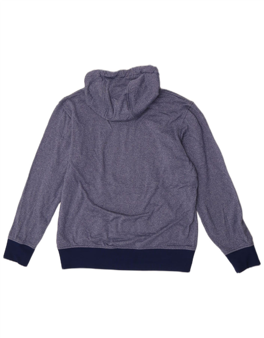 Felpa con cappuccio da donna Adidas UK 14 Poliestere screziato blu medio