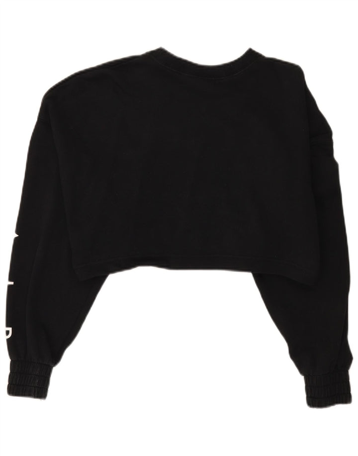 Felpa con grafica corta oversize da donna Nike UK 10 piccola nera