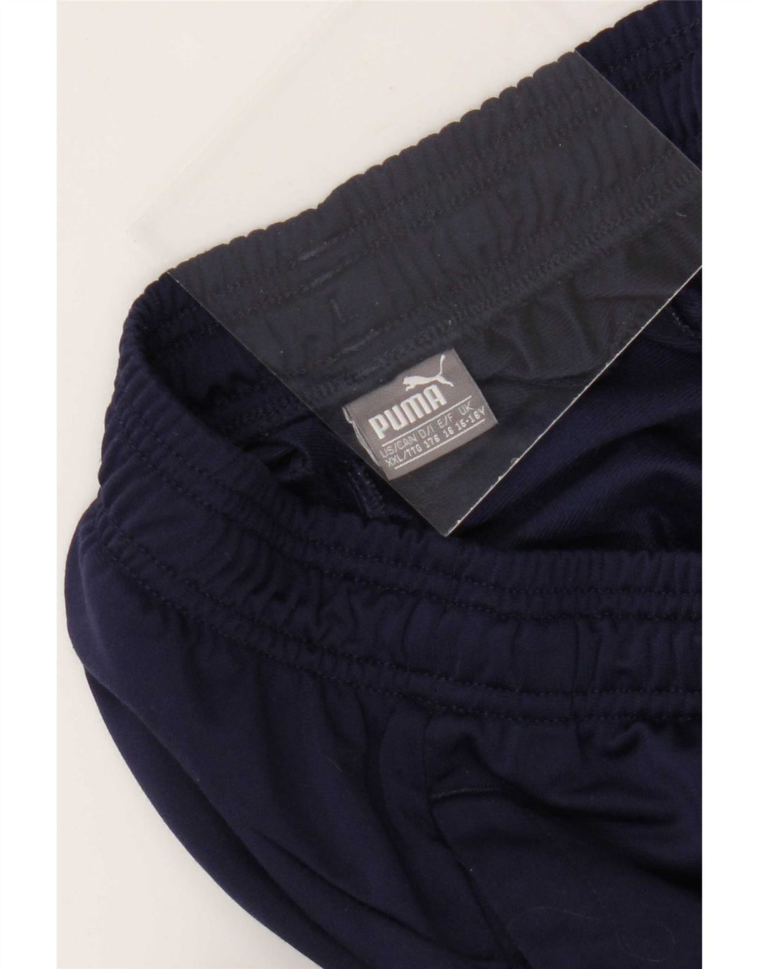 Pantaloni da tuta da ragazzo Puma Joggers 15-16 anni in poliestere blu navy