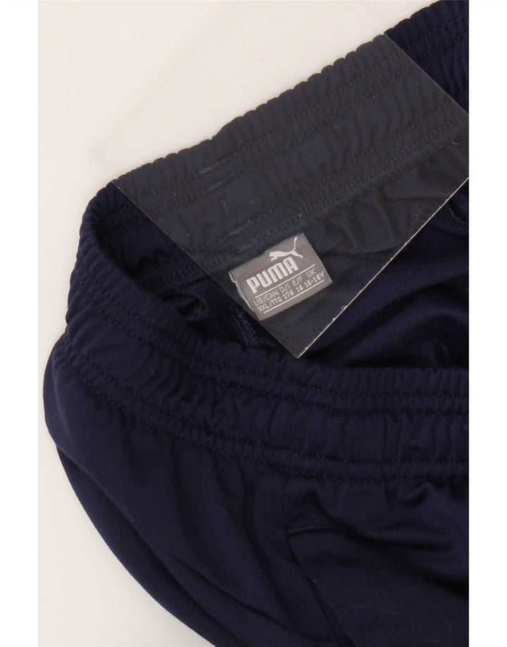 Pantaloni da tuta da ragazzo Puma Joggers 15-16 anni in poliestere blu navy