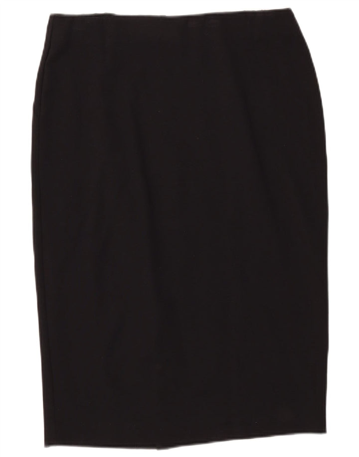 Gonna a tubino da donna Marks & Spencer UK 12 media W34 viscosa nera