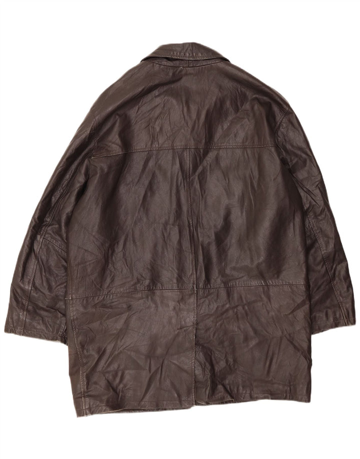 CONBIPEL Cappotto in Pelle Uomo IT 54 XL Pelle Marrone