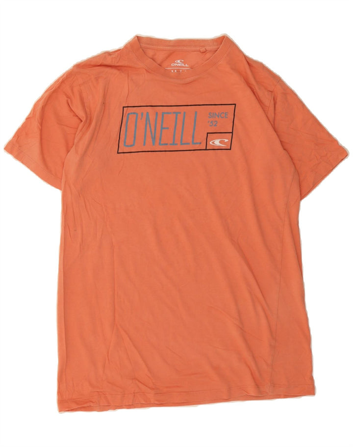 O'NEILL Mens Graphic T-Shirt Top Medium Orange Cotton Vintage O'Neill and Second-Hand O'Neill from Messina Hembry 