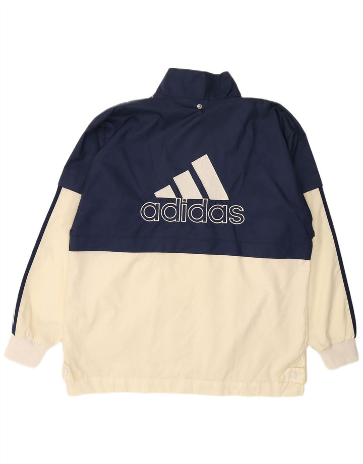 Giacca a vento da uomo ADIDAS UK 40/42 Medium Navy Blue Colourblock