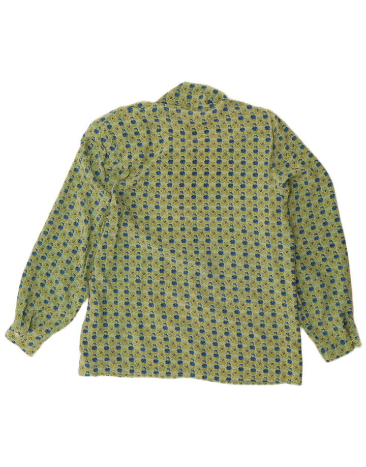 Camicetta camicia oversize con grafica da donna Balloon EU 36 piccola seta verde
