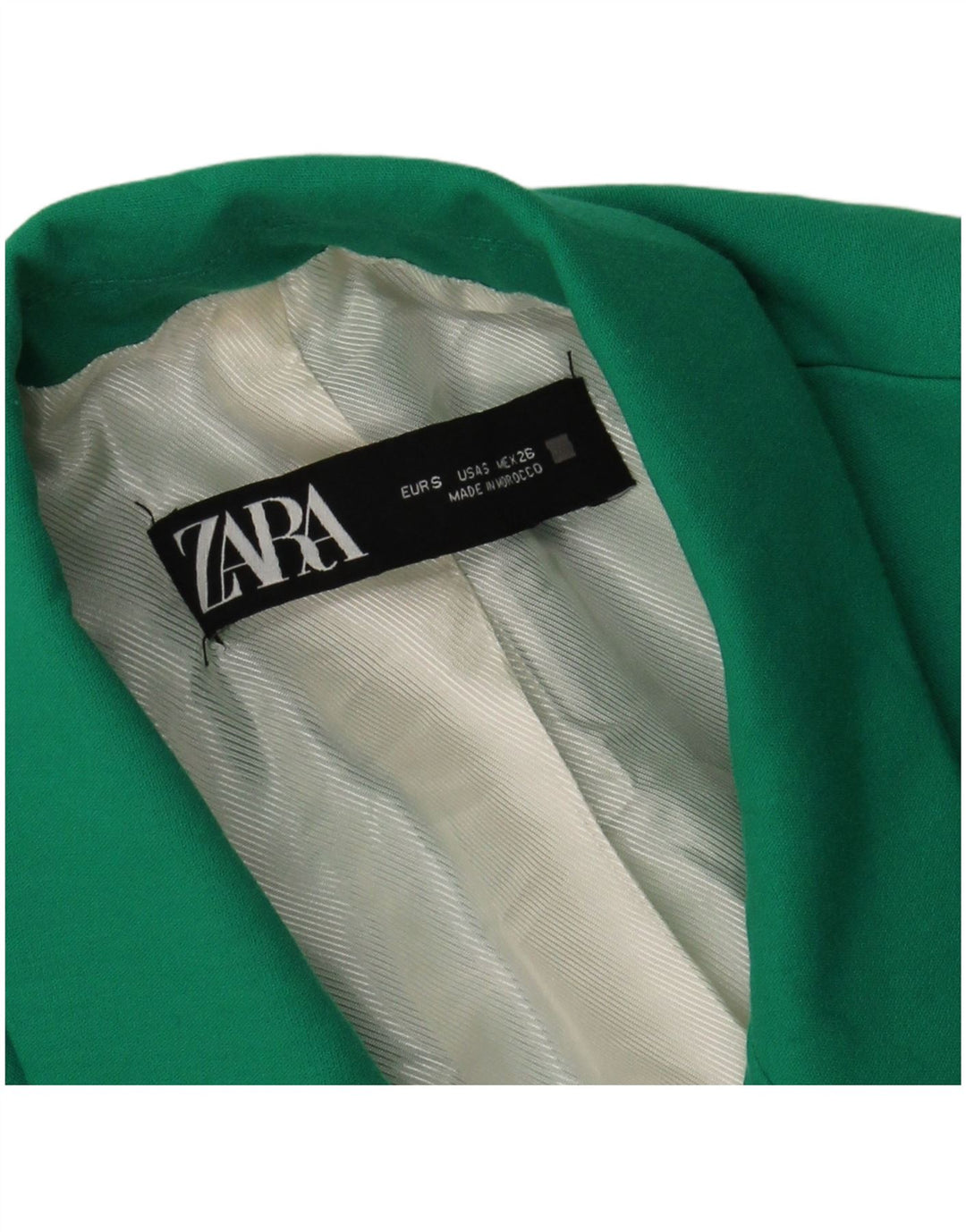 Giacca blazer da donna a 1 bottone Zara UK 10 piccola verde