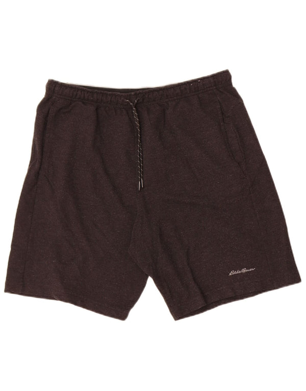 Eddie Bauer Mens Sport Shorts Large  Grey Rayon