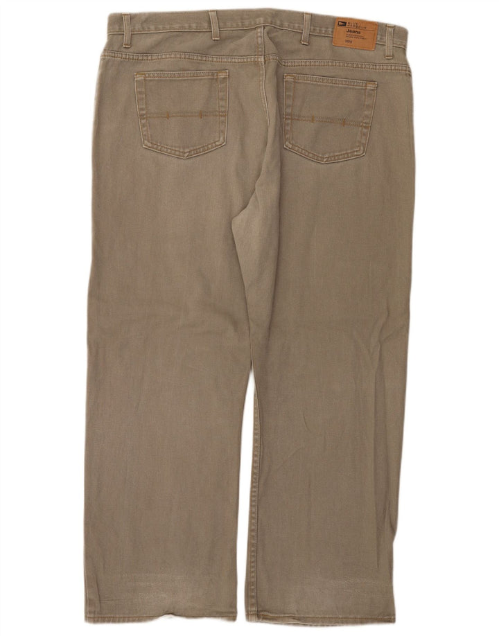 Pantaloni casual dritti da uomo Marks & Spencer W42 L29 cotone grigio