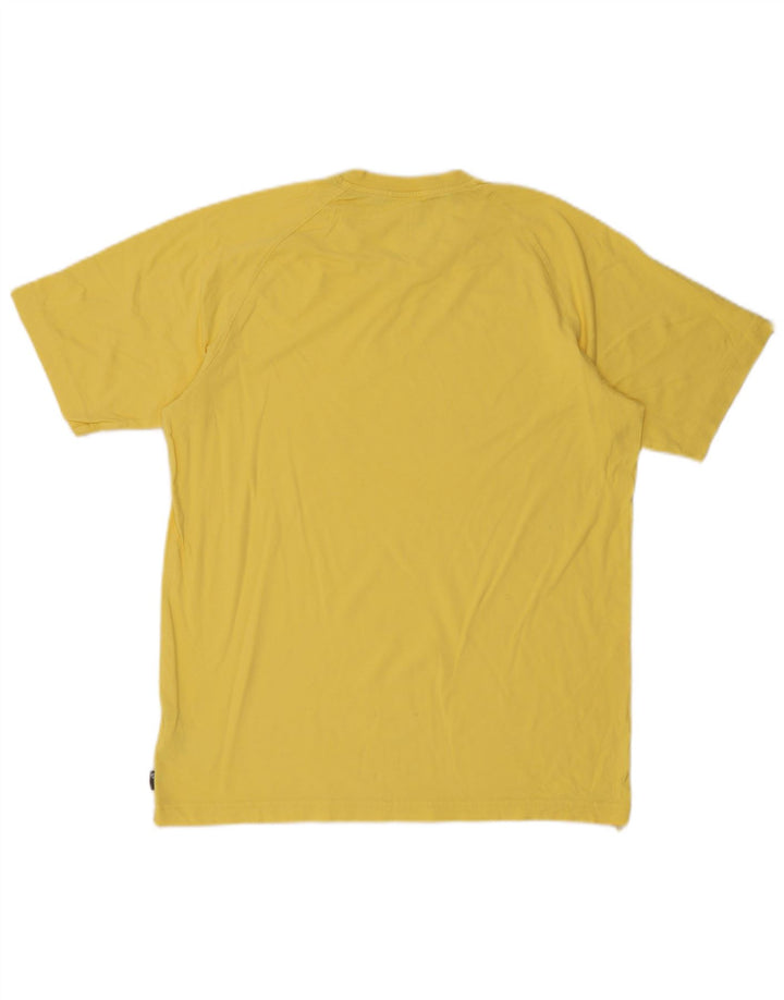 T-shirt grafica da uomo Adidas Top in cotone giallo medio